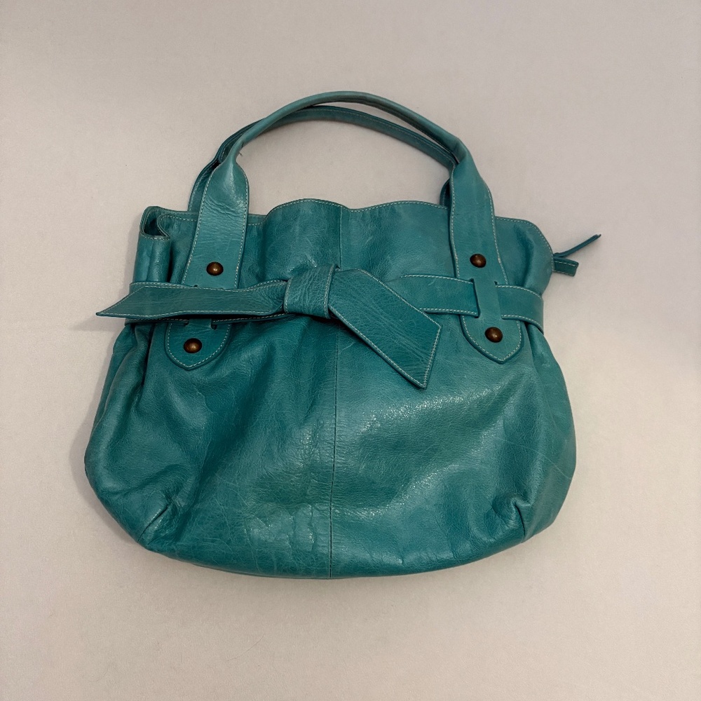 Roberta Gandolfi turquoise leather Teal handbag